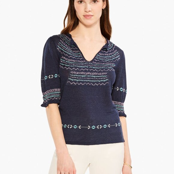Nic+Zoe NEW Intarsia Stitches Sweater, size small - Picture 6 of 6